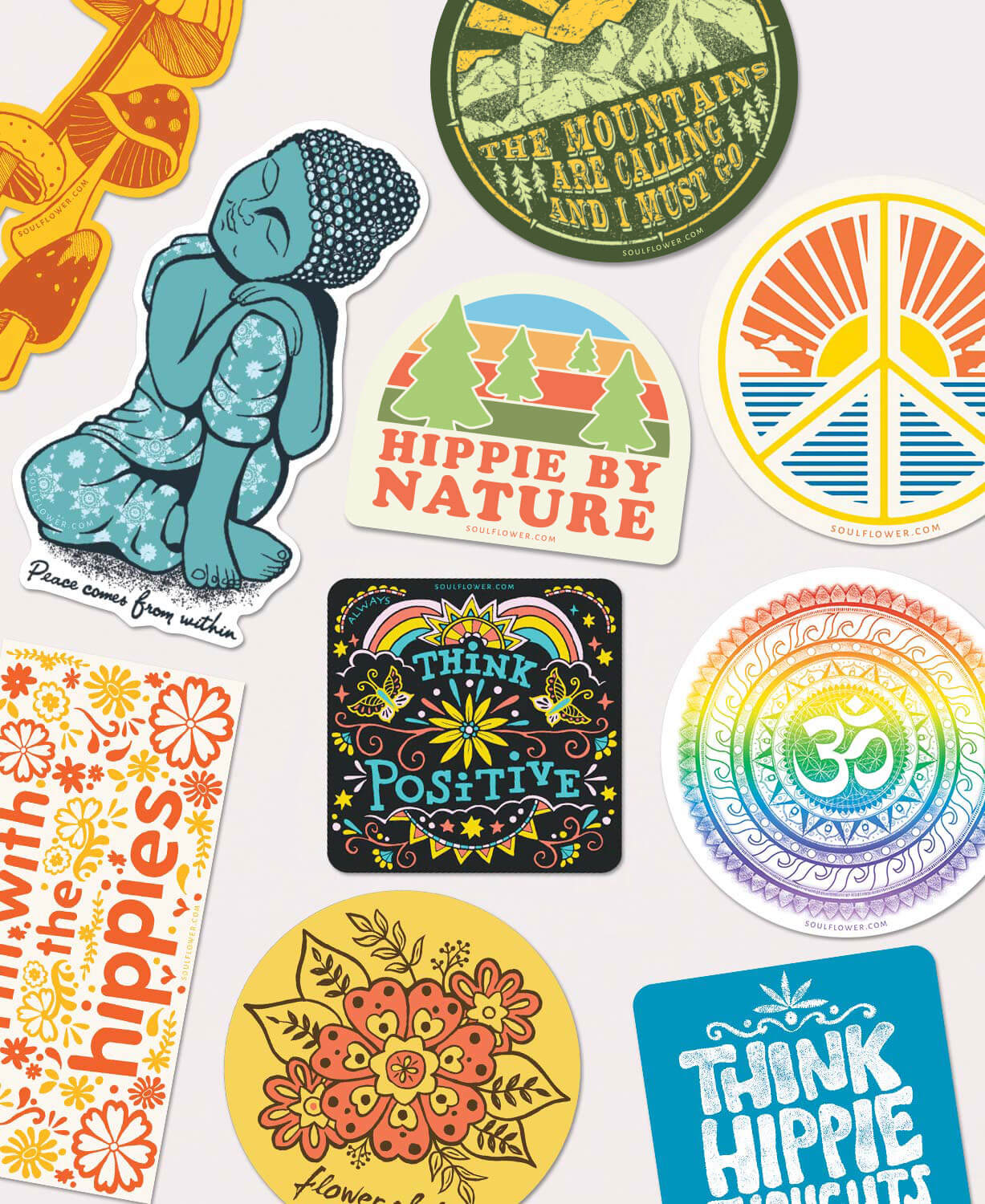 Flower Child Sticker Pack - 10 Stickers