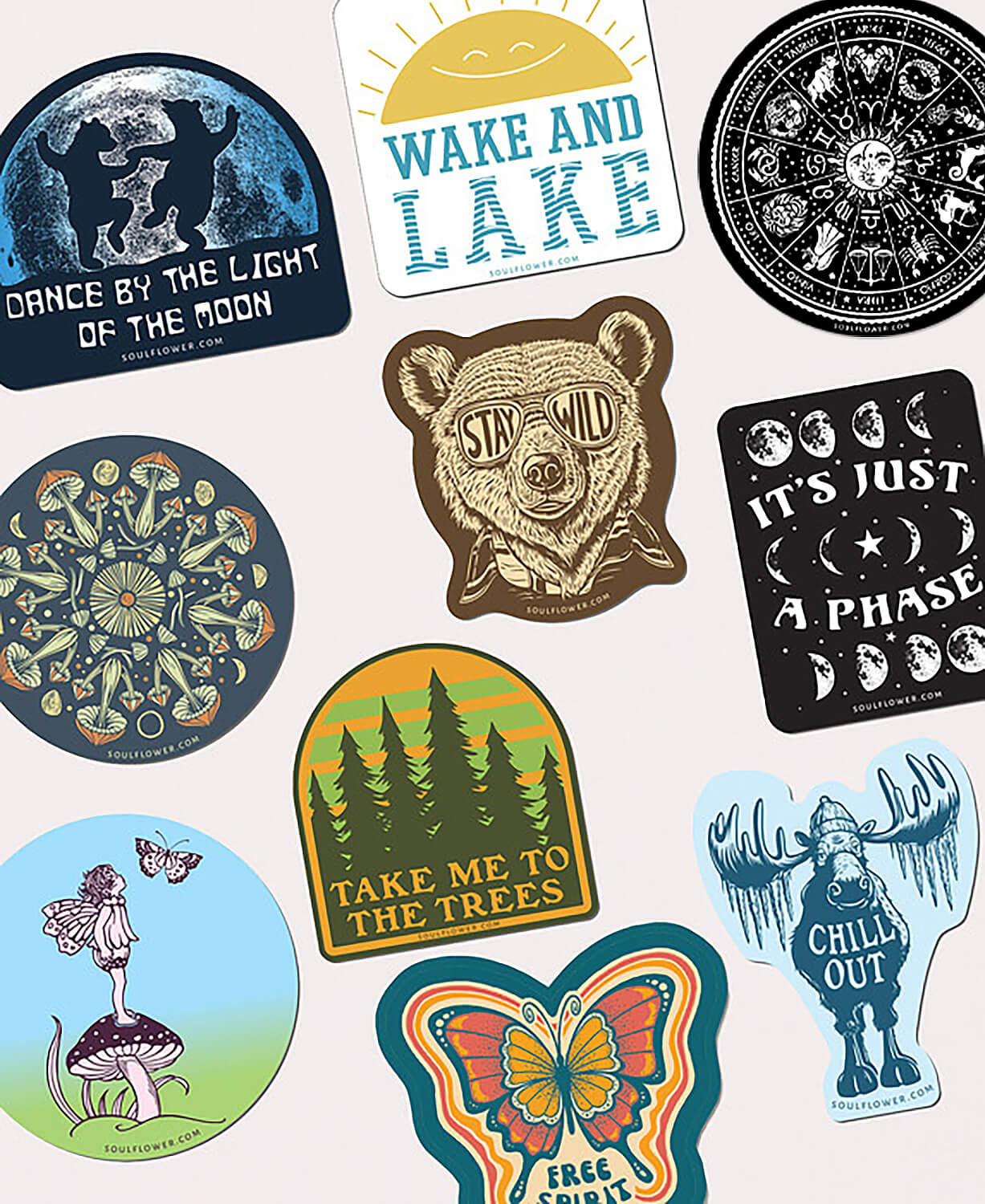 Enchanted Nature Sticker Pack - 10 Stickers