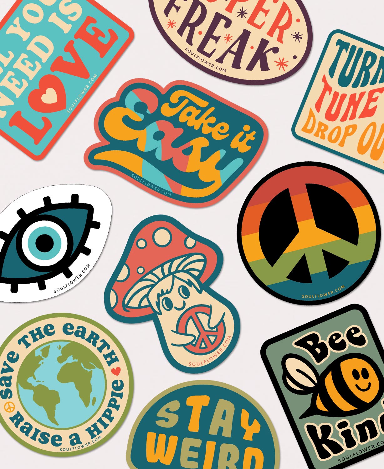 Vintage Vibes Sticker Pack- 10 Stickers