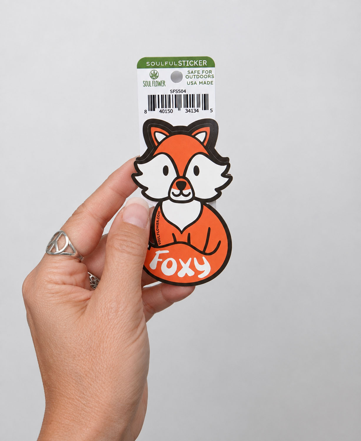 Foxy Sticker - Cute Fox Sticker | Hippie Stickers | Soul Flower