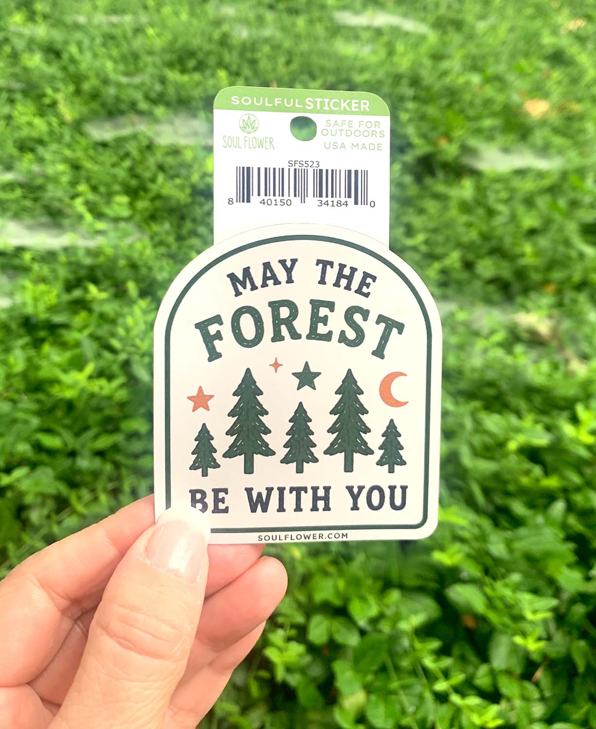 May the Forest be with You - Camping Sticker | Hippie Stickers | Soul Flower