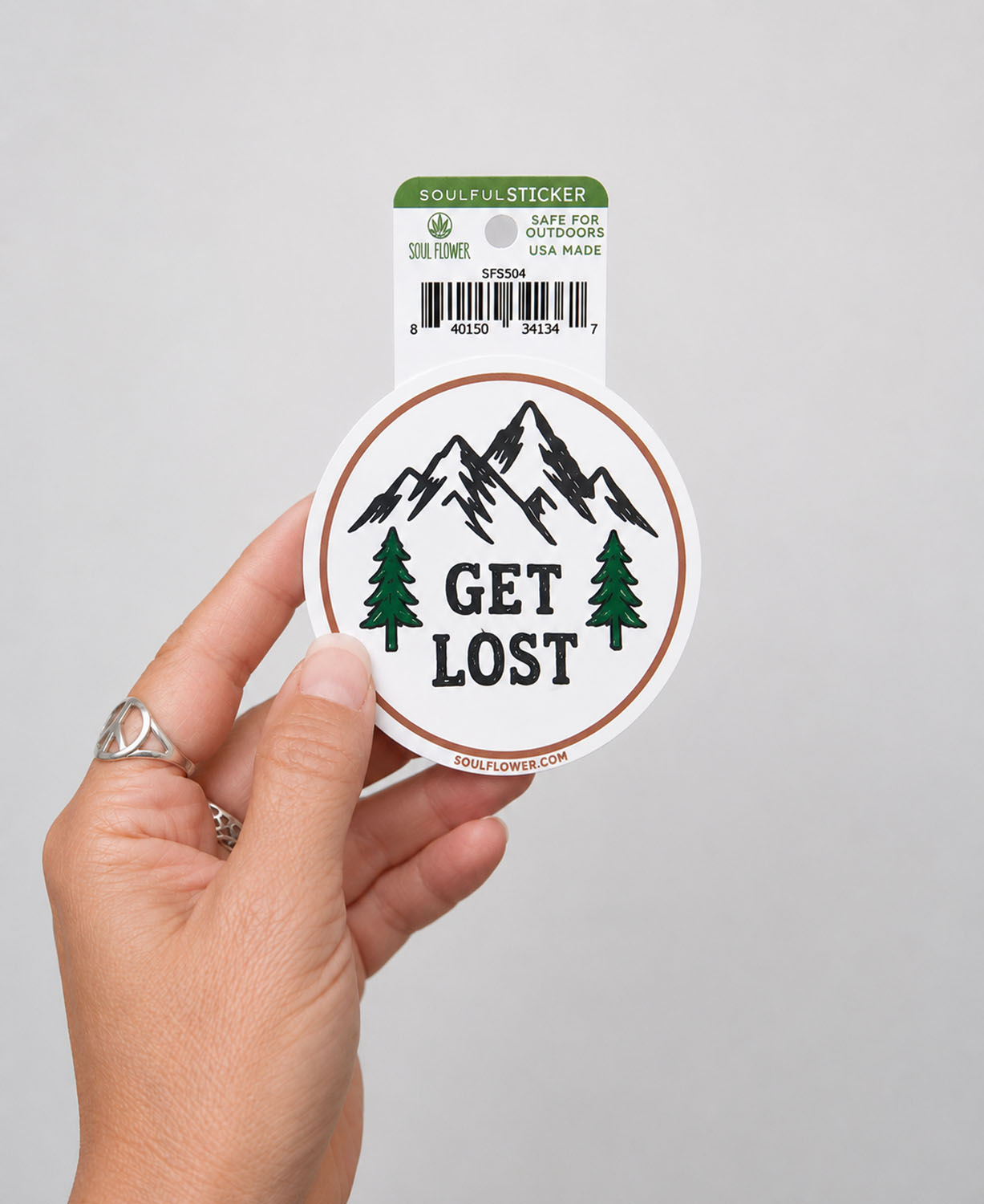 Get Lost Sticker - Mountains Sticker | Hippie Stickers | Soul Flower