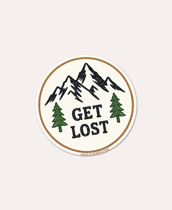 Get Lost Sticker - Mountains Sticker | Hippie Stickers | Soul Flower