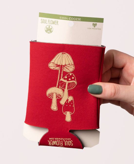 Retro Mushrooms Coozie - Mushroom Coozie | Drink Cozy | Soul Flower