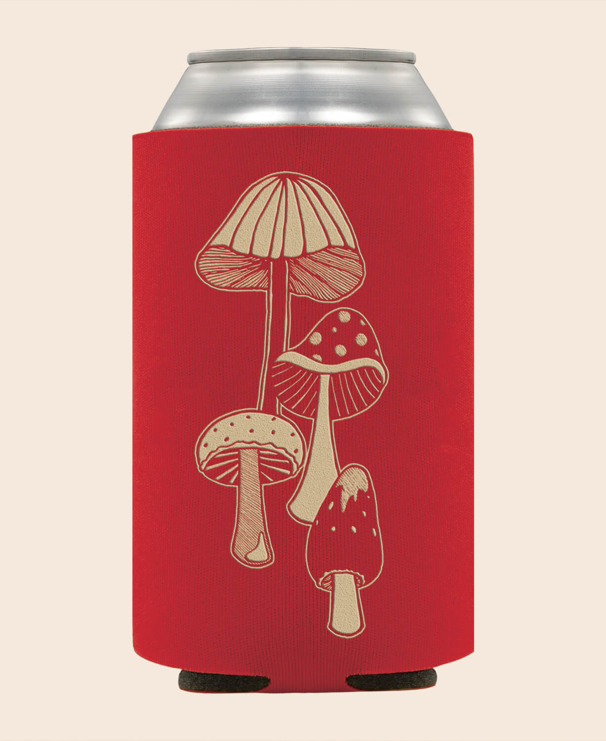 Retro Mushrooms Coozie