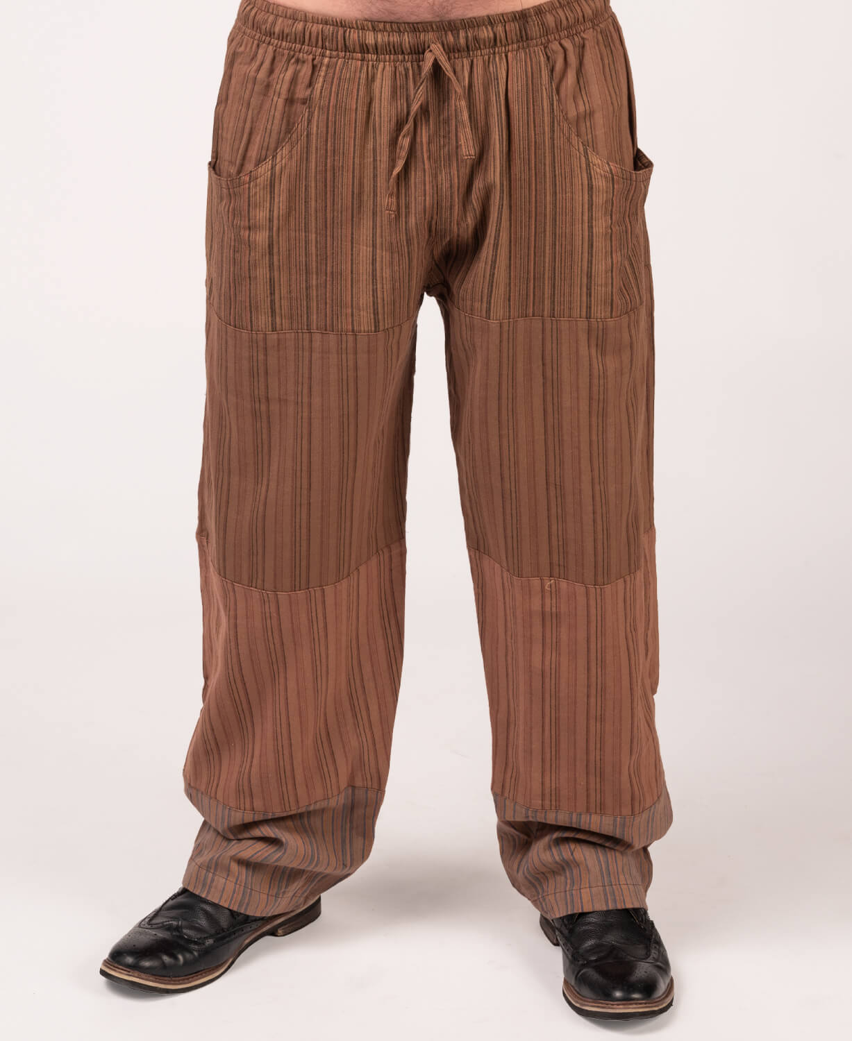 Patchwork Pants - Brown Men