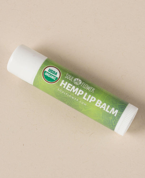 Soul Flower Organic Hemp Lip Balm - Hemp Lip Balm | Spearmint Chap Stick | Soul Flower
