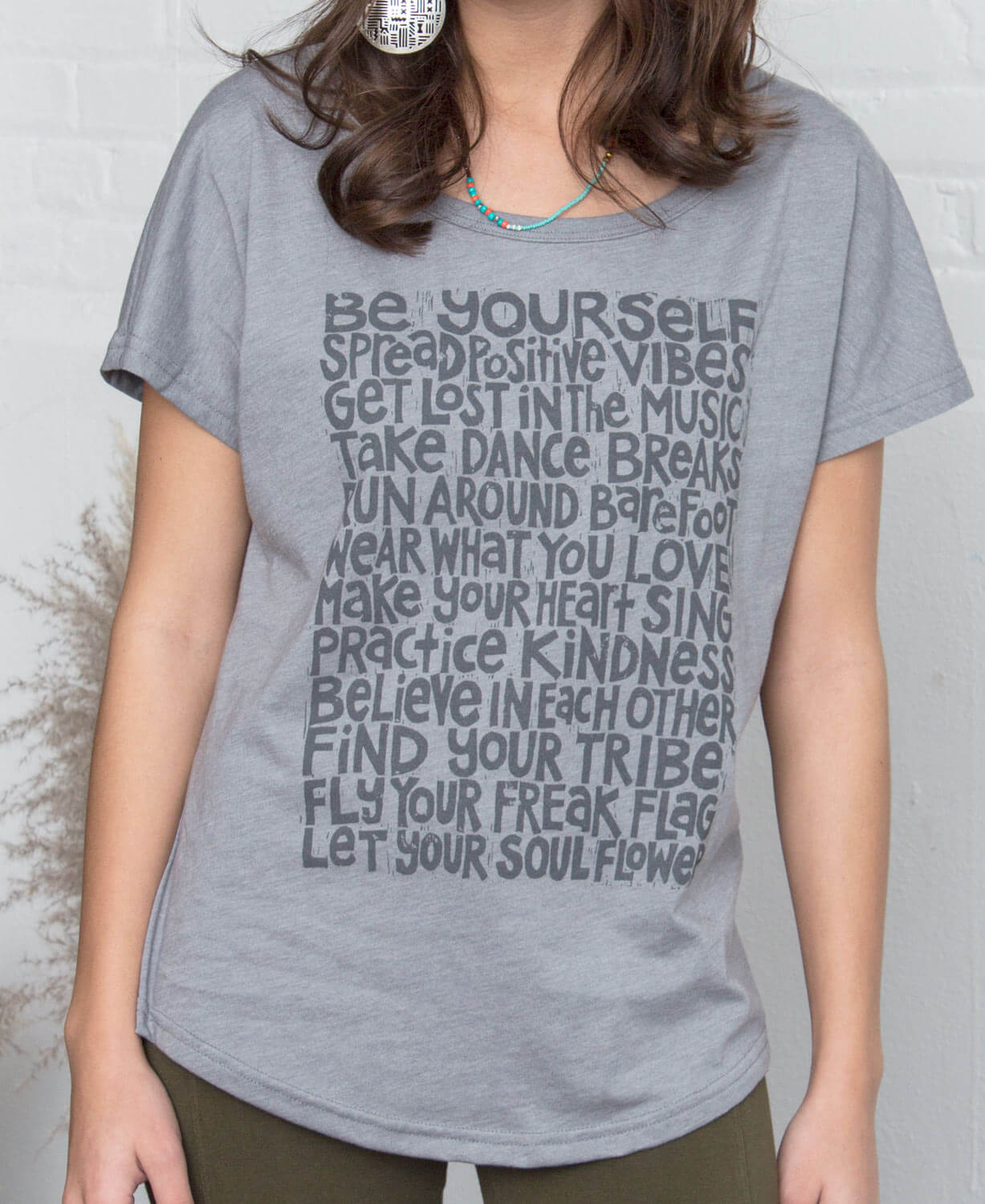 Soul Flower Manifesto Slouch Top Women