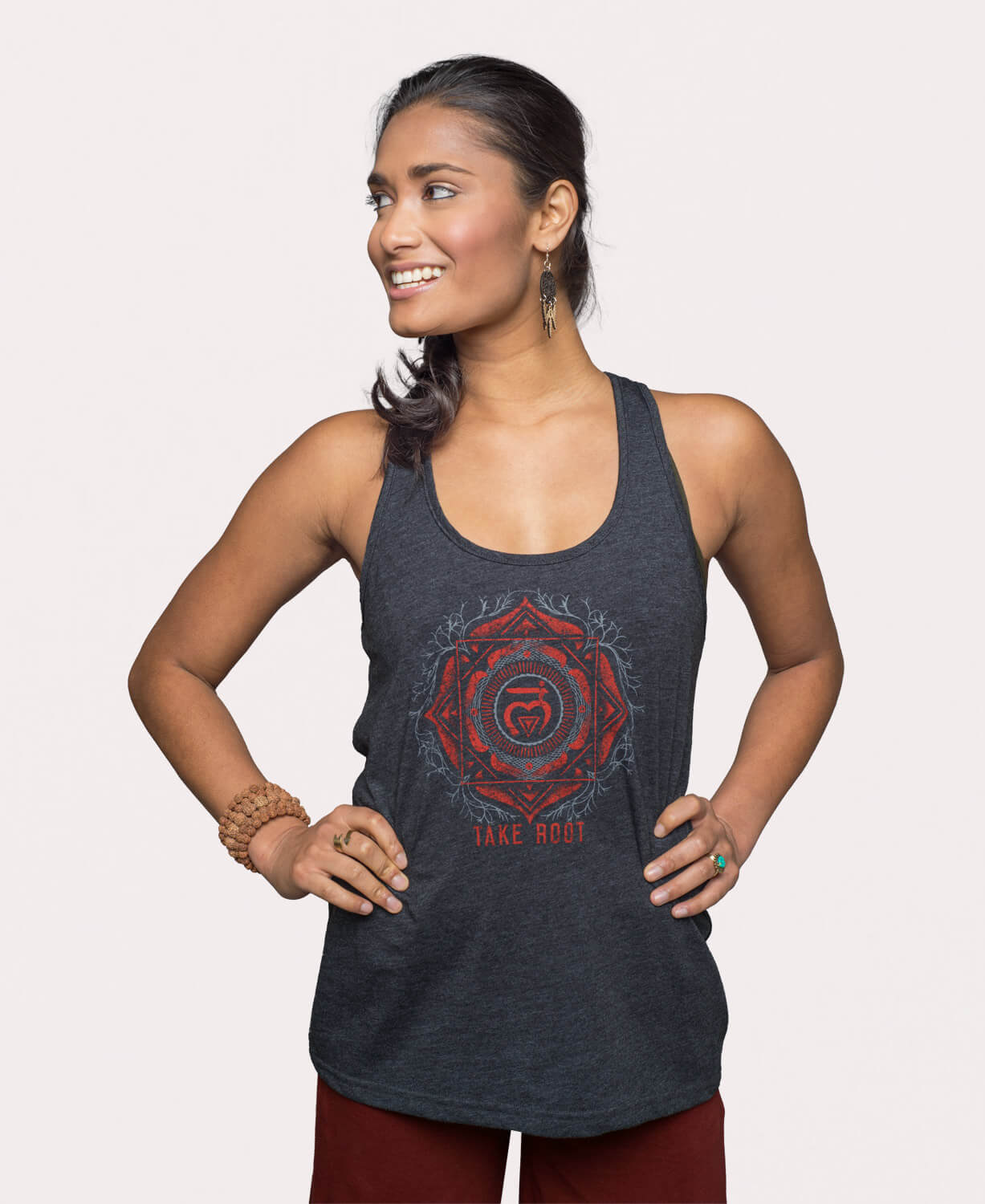 Take Root Chakra Recycled Racerback Tank Women