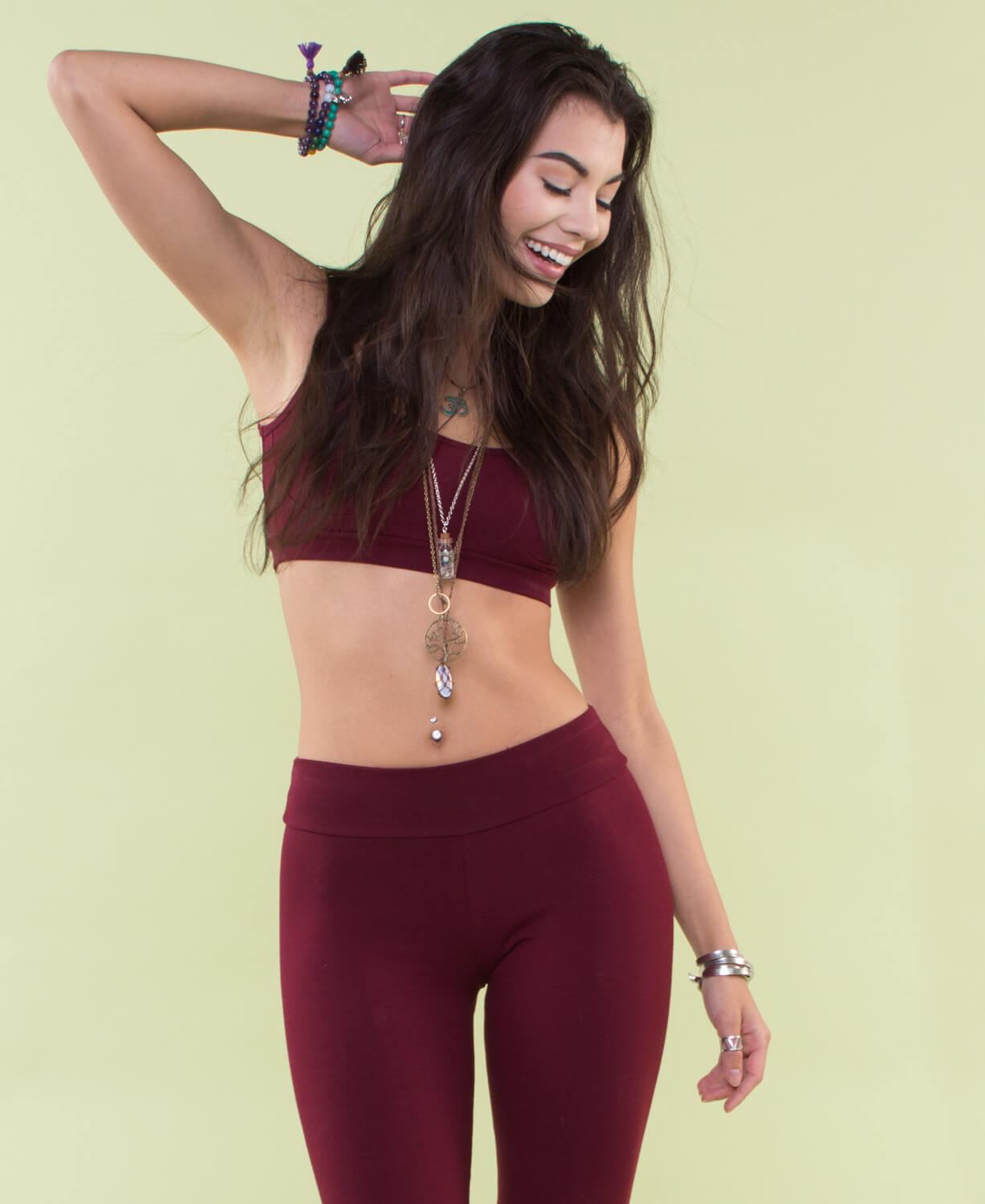 Closeout! Organic Cotton Bralette - Burgundy Women