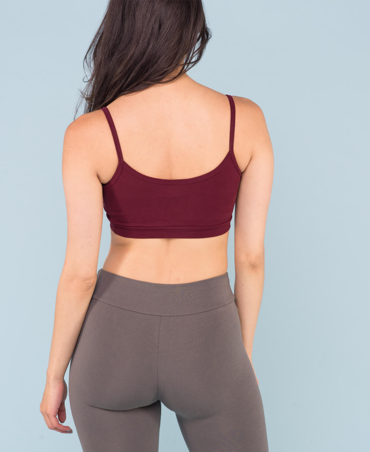 Closeout! Organic Cotton Bralette - Burgundy Women
