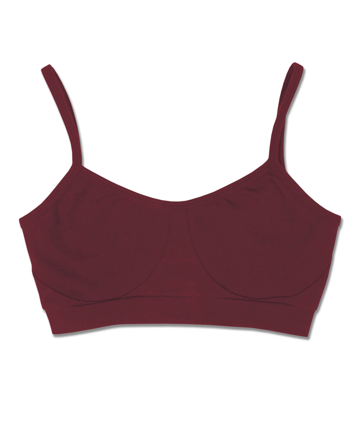 Closeout! Organic Cotton Bralette - Burgundy