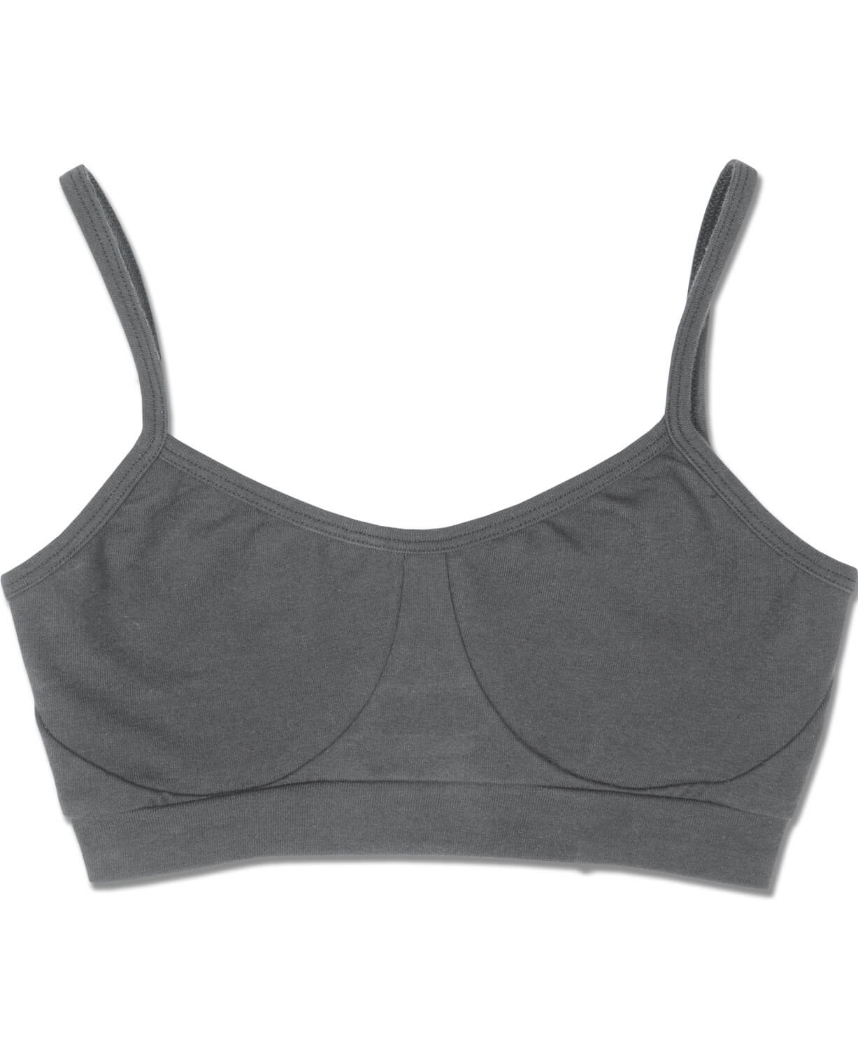 Closeout! Organic Cotton Bralette - Charcoal
