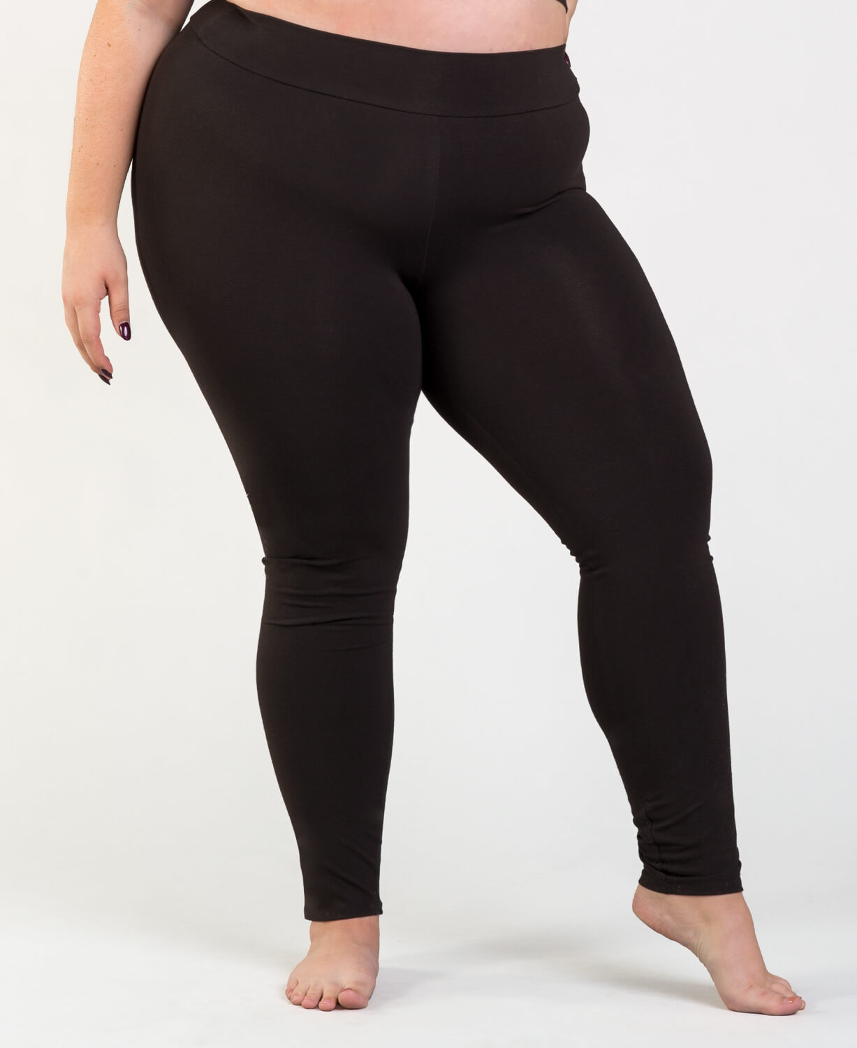 Closeout! Organic Cotton Leggings - Full Length Black Women
