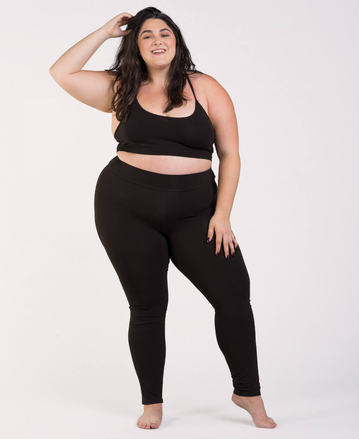 Closeout! Organic Cotton Leggings - Full Length Black Women