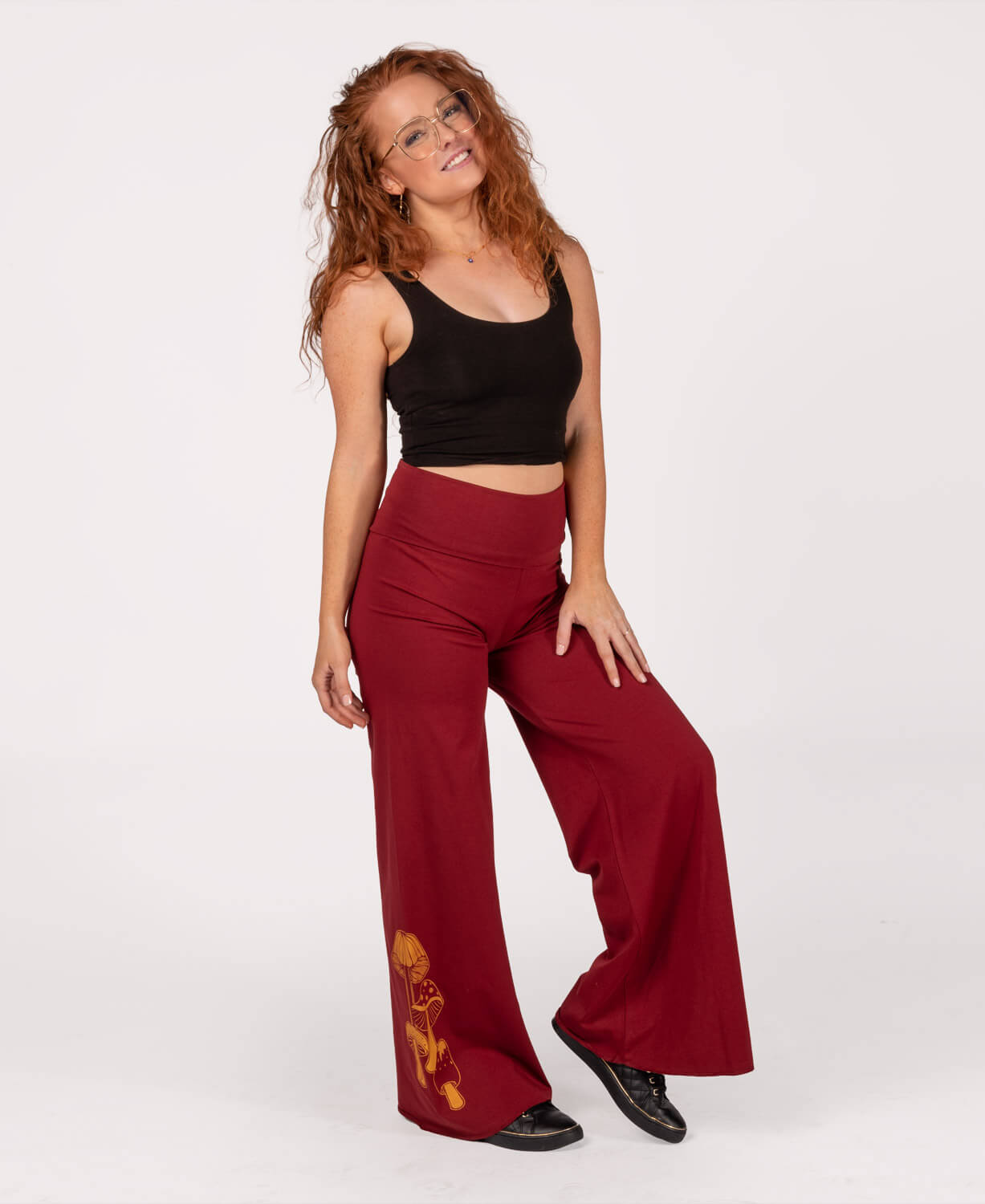 Final Sale! Organic Cotton Fitted Cropped Tank Top - Black Women