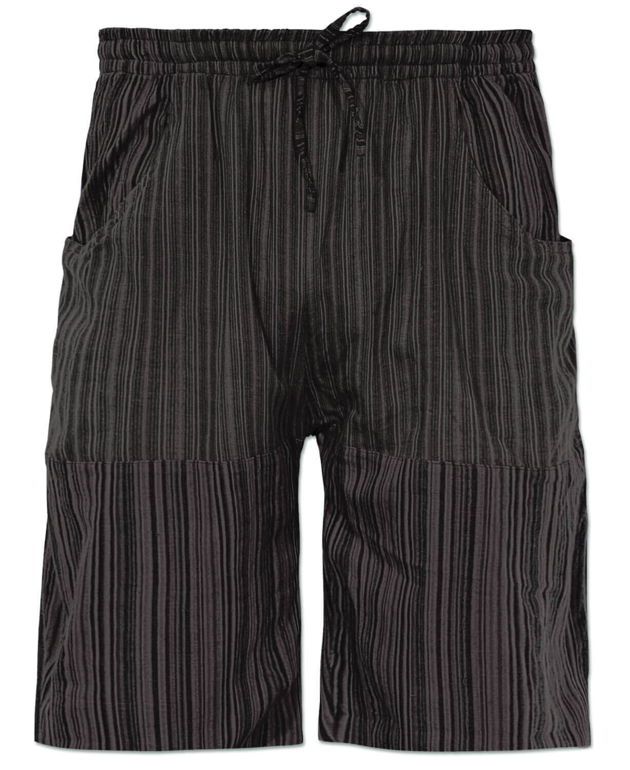 Final Sale! Patchwork Shorts - Black