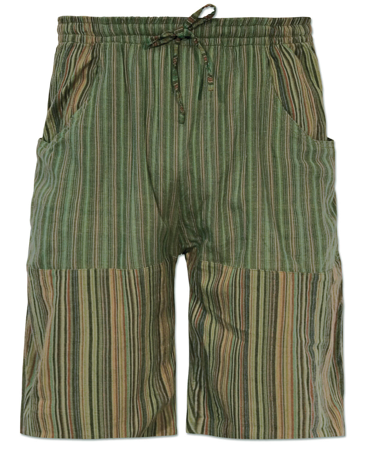 Final Sale! Patchwork Shorts - Green
