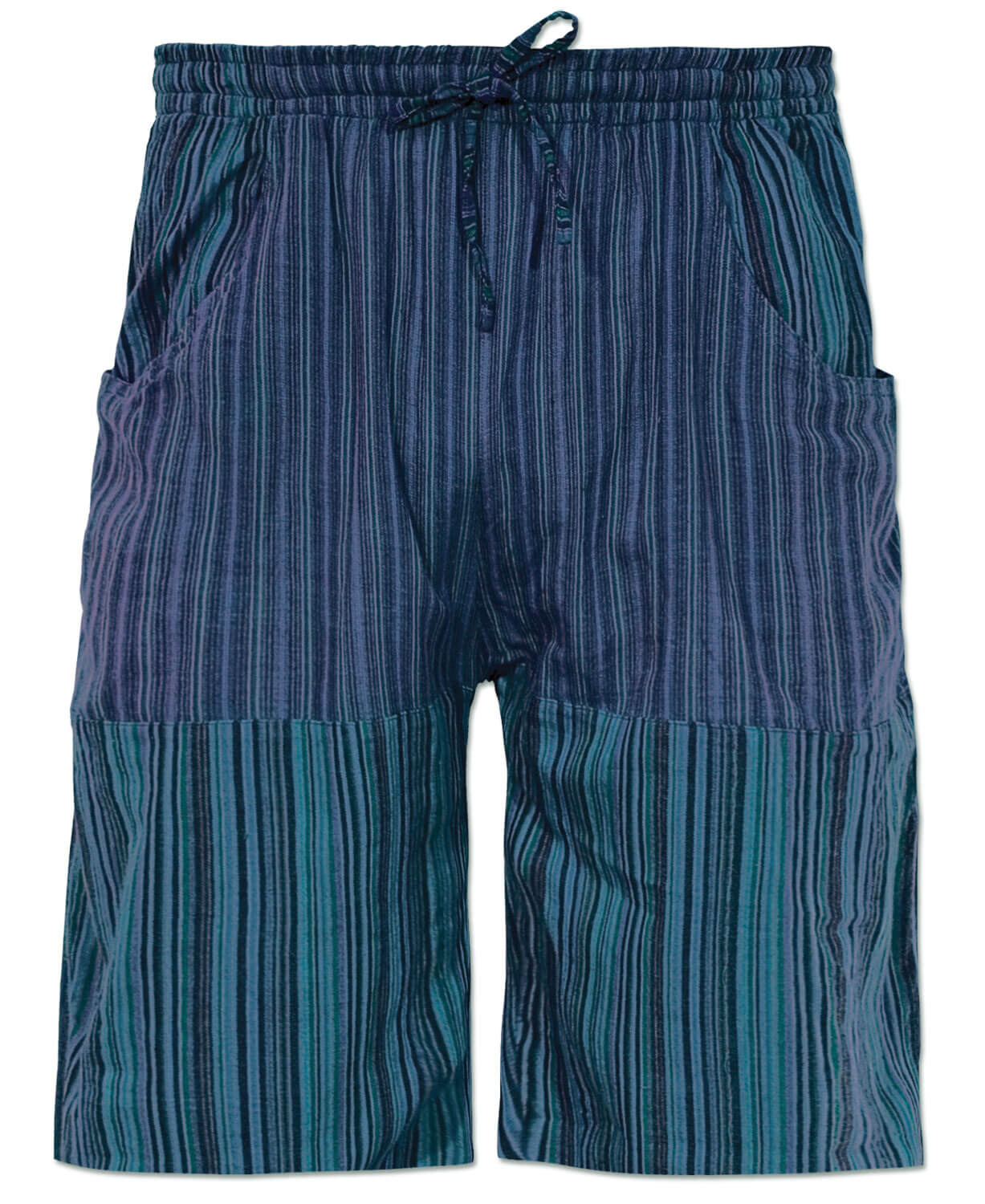 Final Sale! Patchwork Shorts - Blue