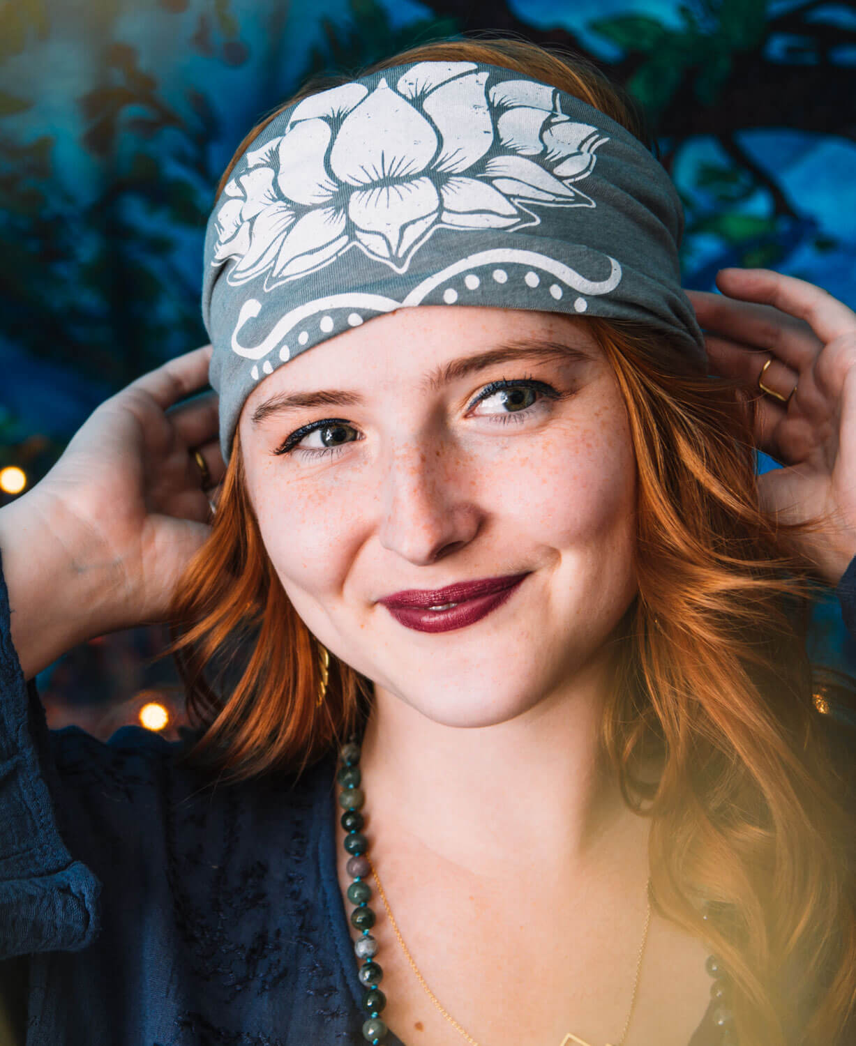 Lotus Boho Headband Women
