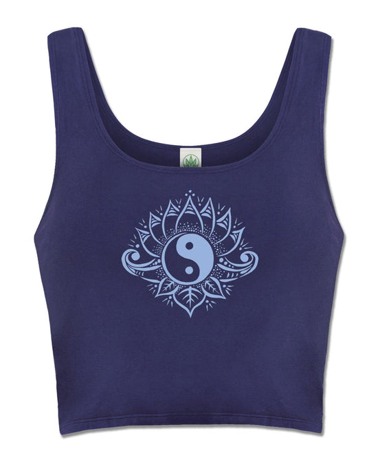 Yin Yang Cropped Tank Top - Yin Yang Shirt | Crop Tank Top | Soul Flower