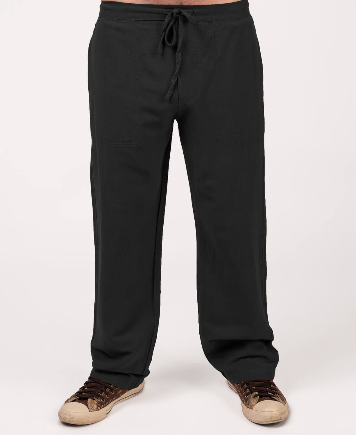 Hemp Yoga Pants - Black Men