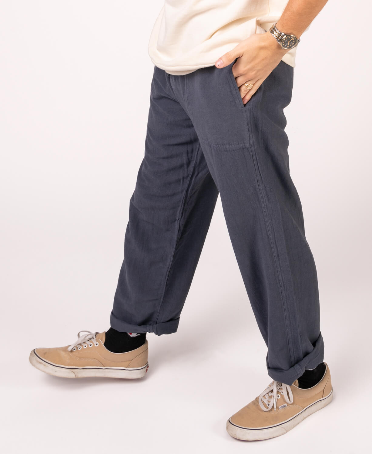 Hemp Yoga Pants - Midnight Men