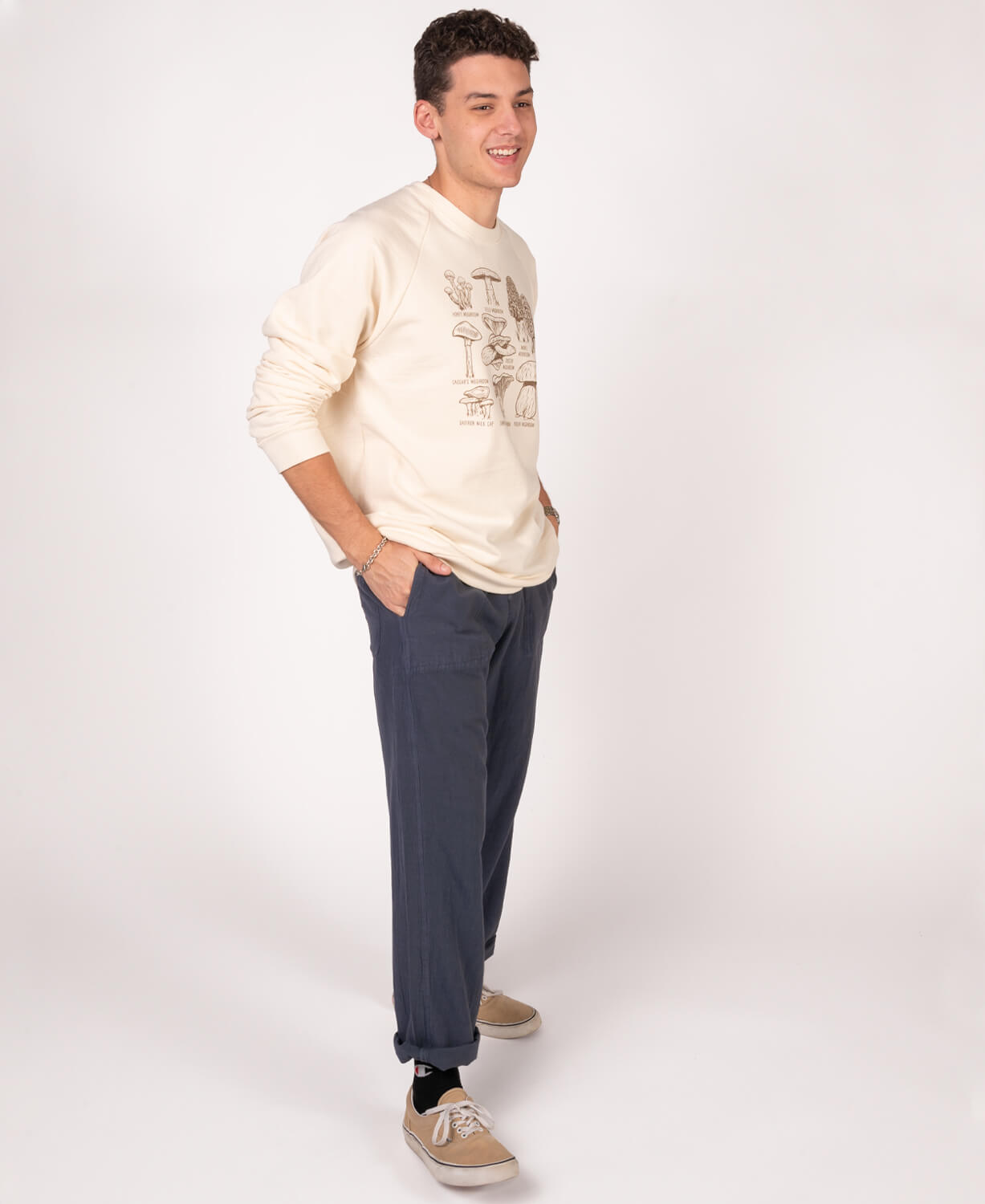Mens Hemp Yoga Pants | Charcoal Black Hemp Pants | Soul Flower