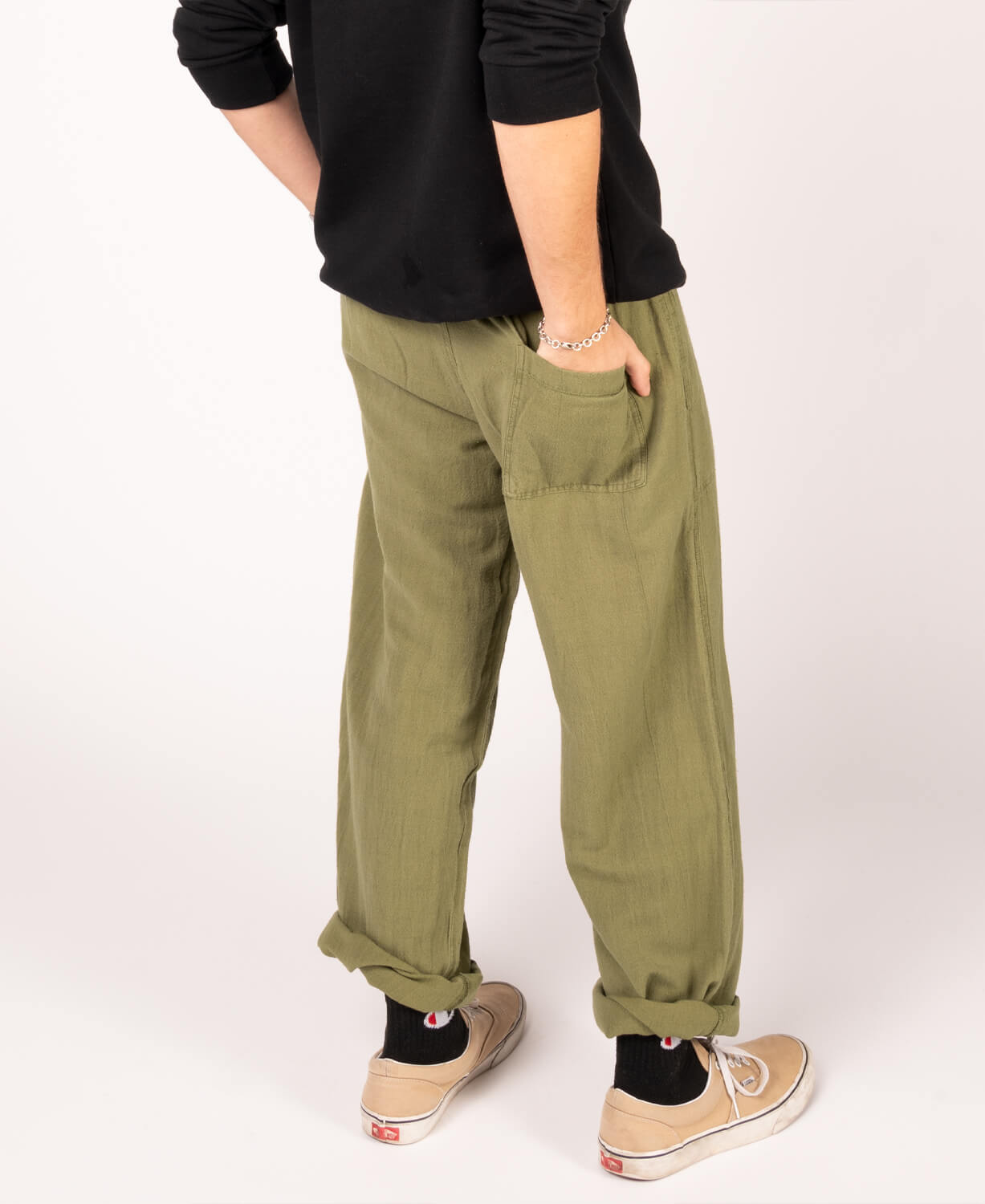 Hemp Yoga Pants - Moss Men