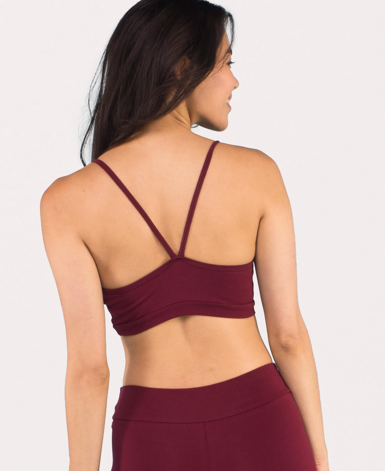 Final Sale! Super Simple Organic Bra - Burgundy Women