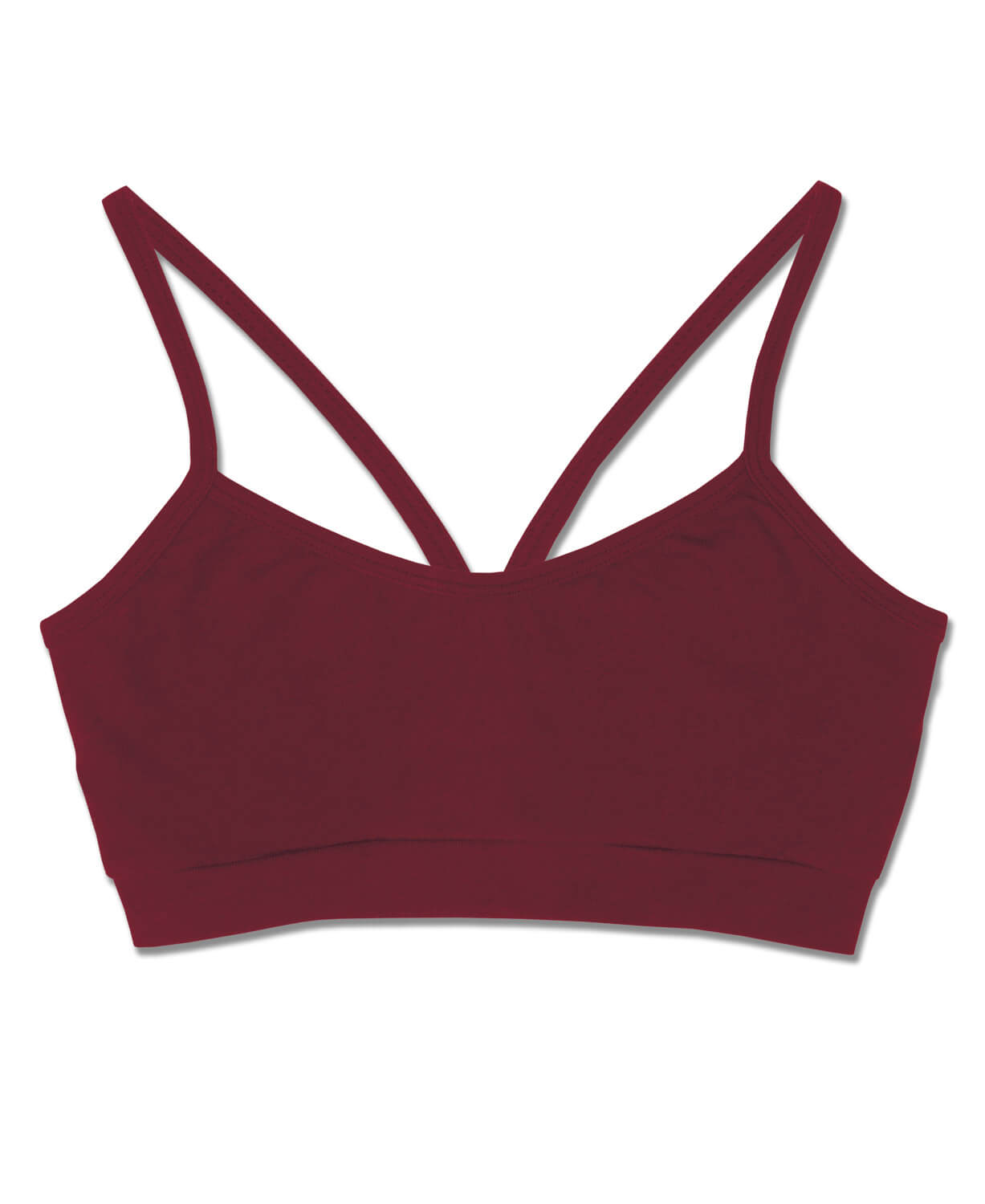 Final Sale! Super Simple Organic Bra - Burgundy