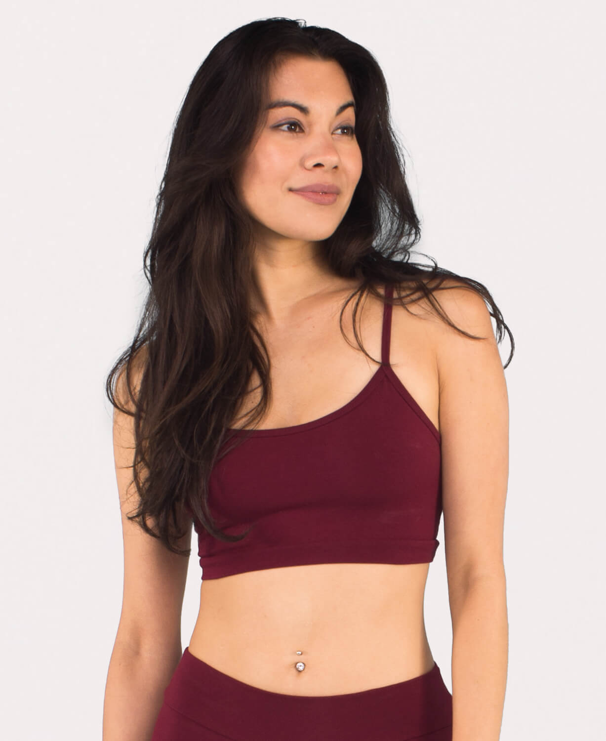 Final Sale! Super Simple Organic Bra - Burgundy Women