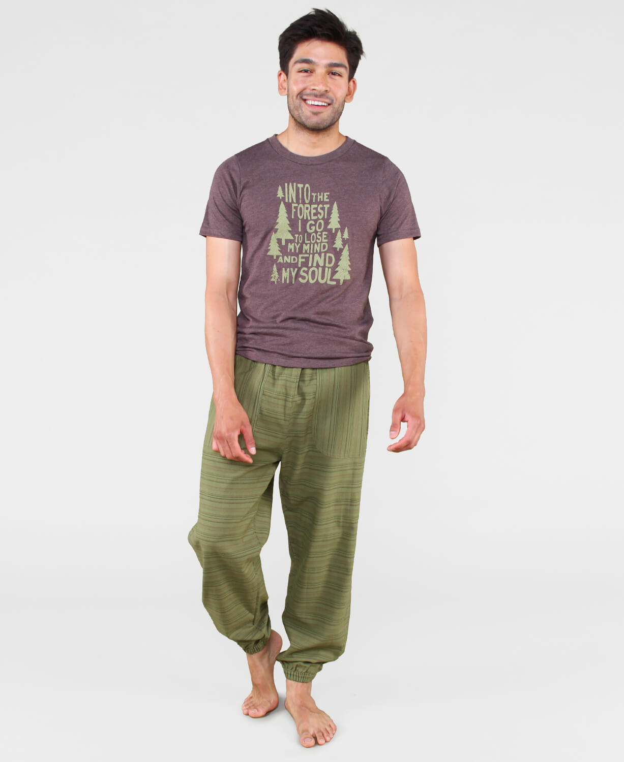 Into the Forest Heathered T-Shirt - Shades May Vary (Unisex) Men