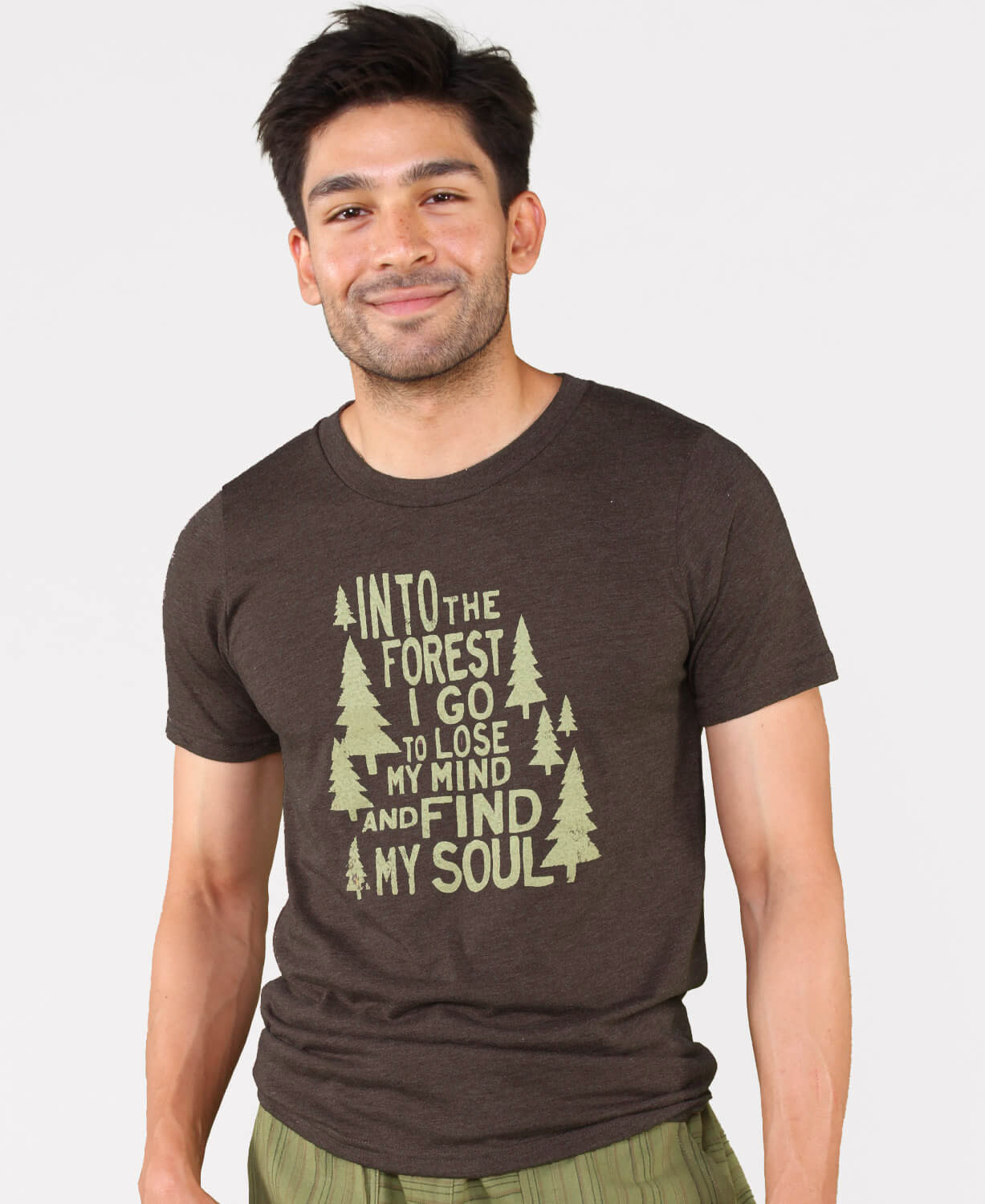 Into the Forest Heathered T-Shirt - Shades May Vary (Unisex) Men