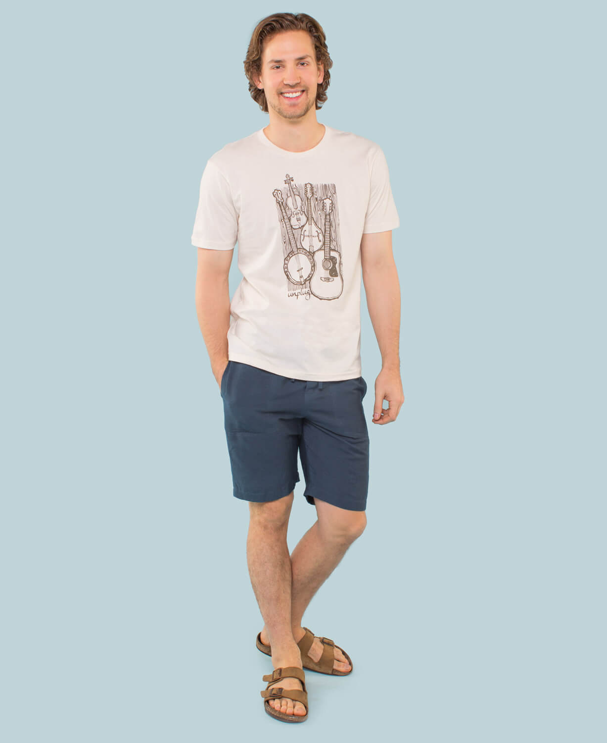 Hemp Yoga Shorts - Midnight Men