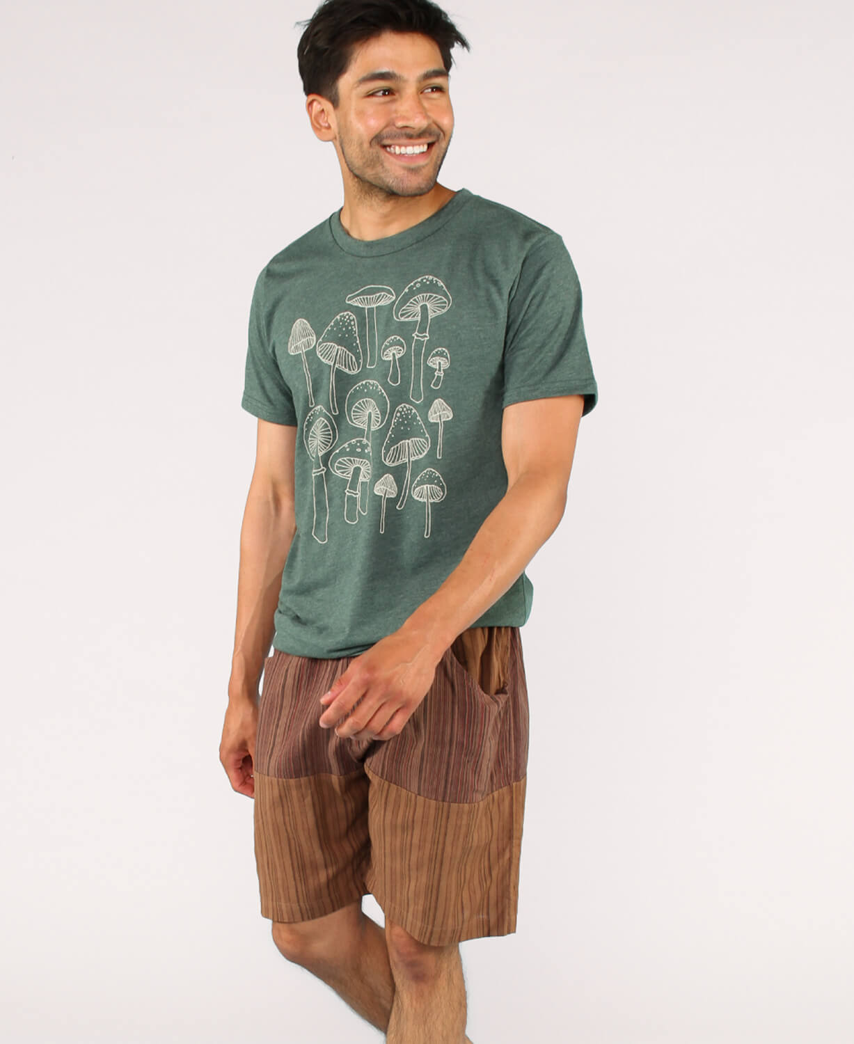 Mushrooms Recycled T-Shirt - Unisex Men