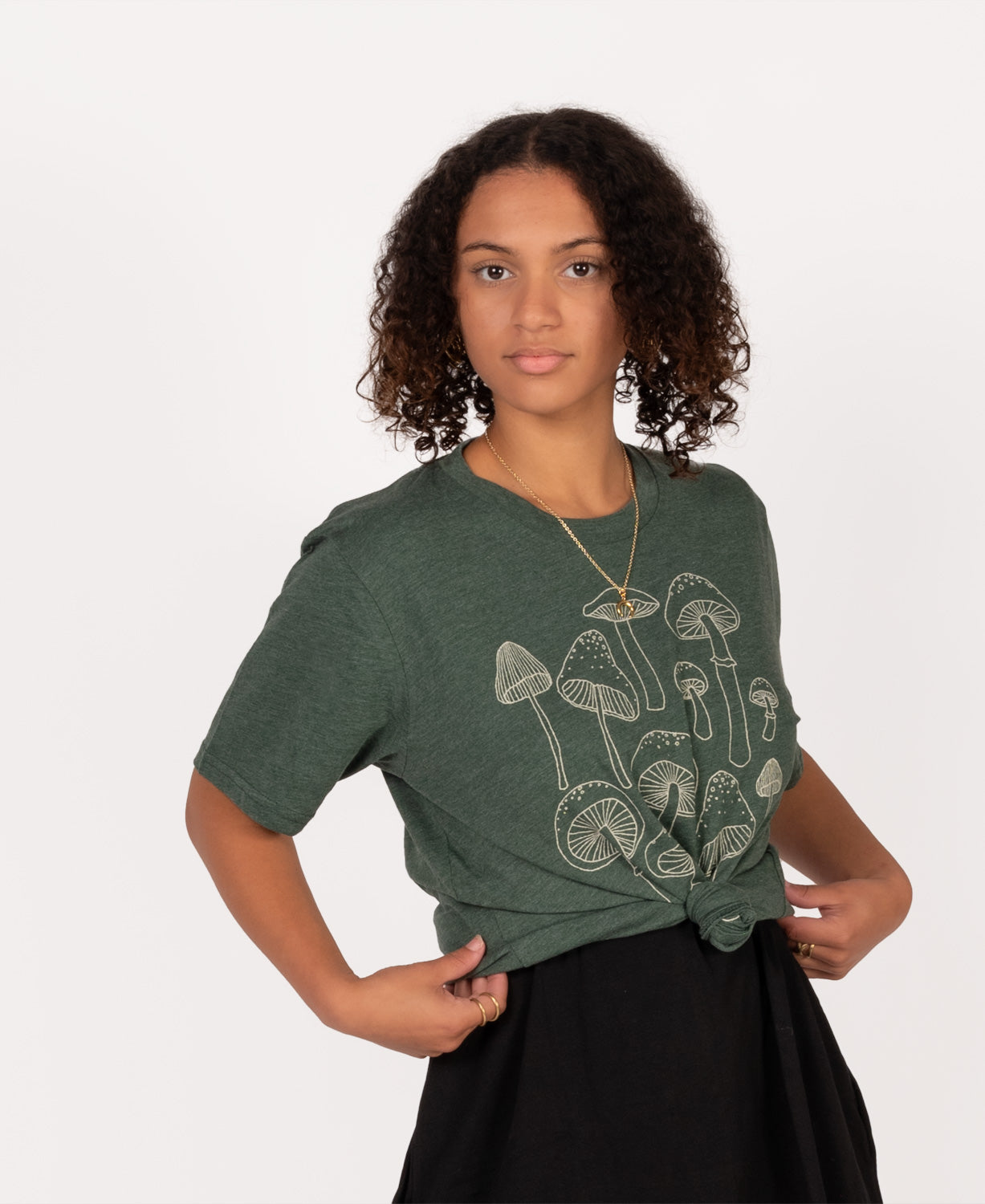 Mushrooms Recycled T-Shirt - Unisex Women