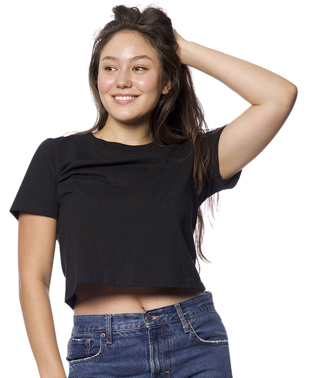 Easy Crop Tee in Black - Boho Crop Tee | Crop Top | Soul Flower