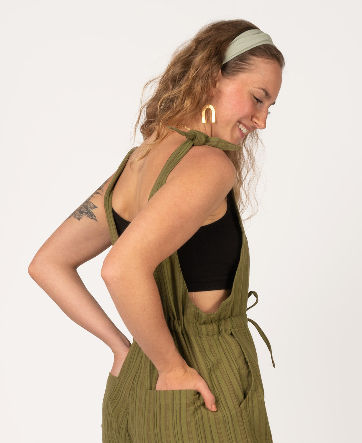 Recycled Boho Headband - Eco Sage Women