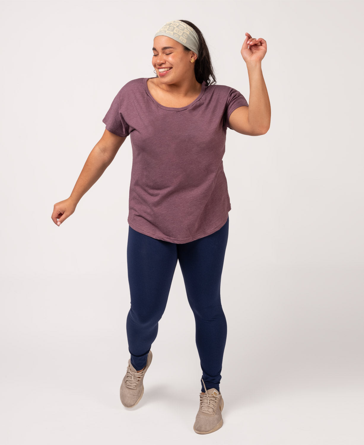 Recycled Slouch Top - Eco Plum Women