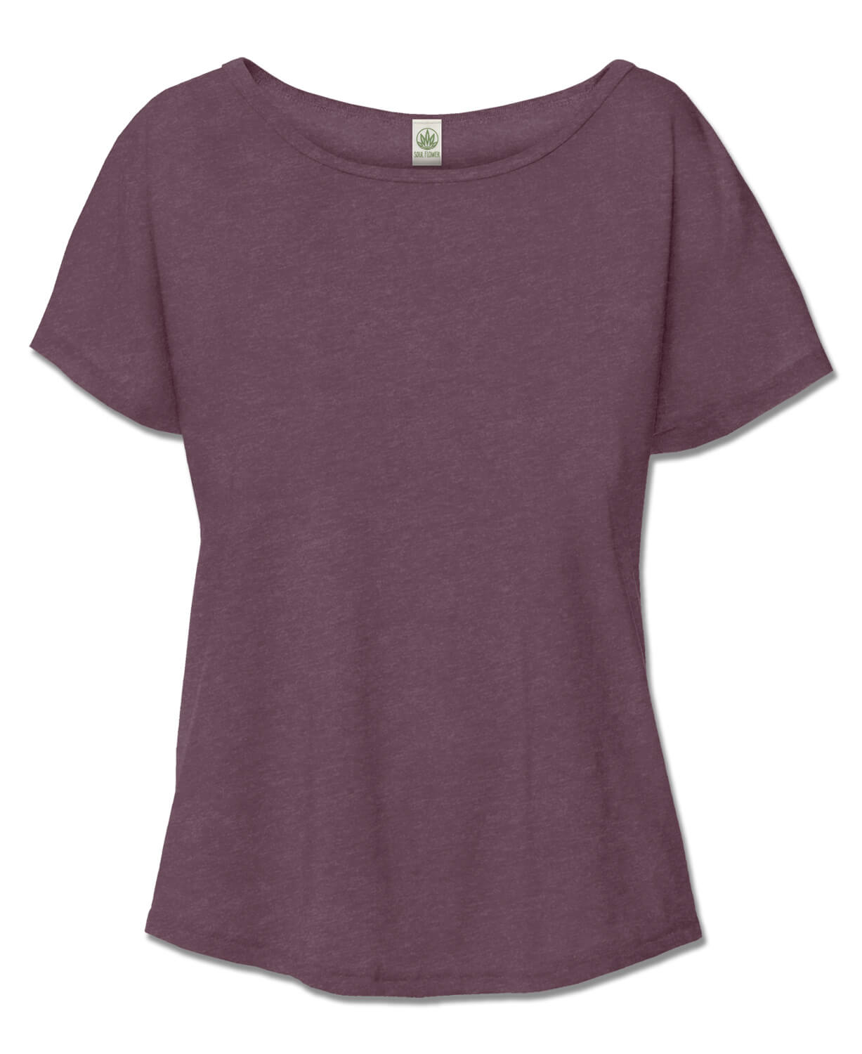 Recycled Slouch Top - Eco Plum