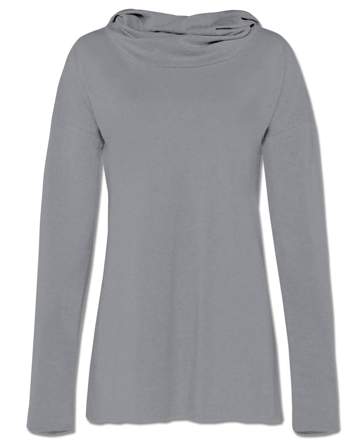 Closeout! The Resistance Cowl Neck Hoody - Eco Gray
