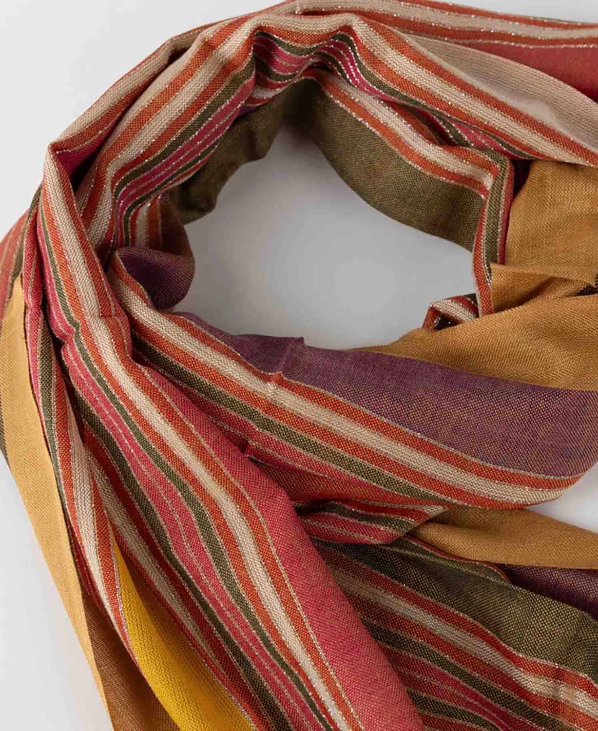 Harvest Striped Boho Scarf