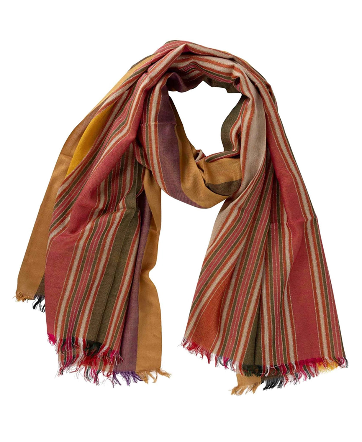 Harvest Striped Boho Scarf