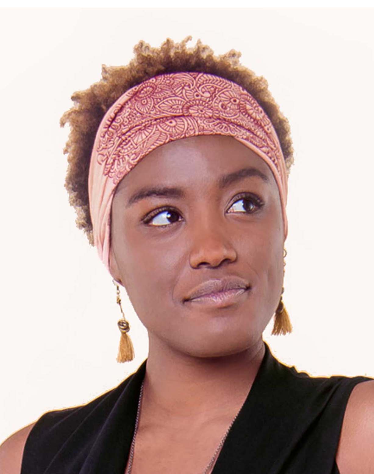 Boho headbands and yoga bandeau hair wraps