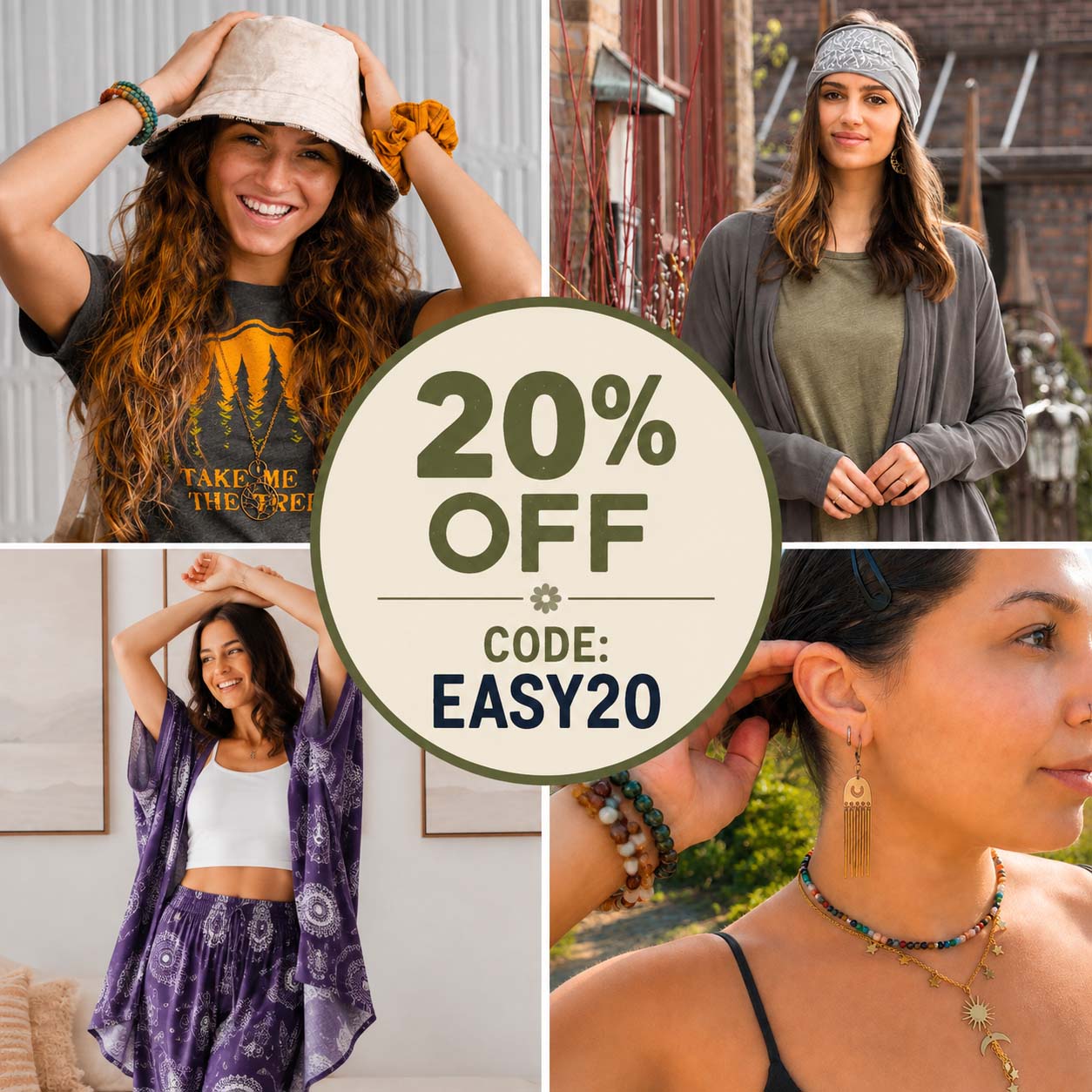 hippie clothes and boho gifts 20 percent off labor day sale code is easy20