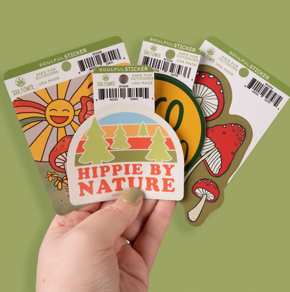 Soul Flower Hippie Stickers Hippie Magnets Hippie Patches