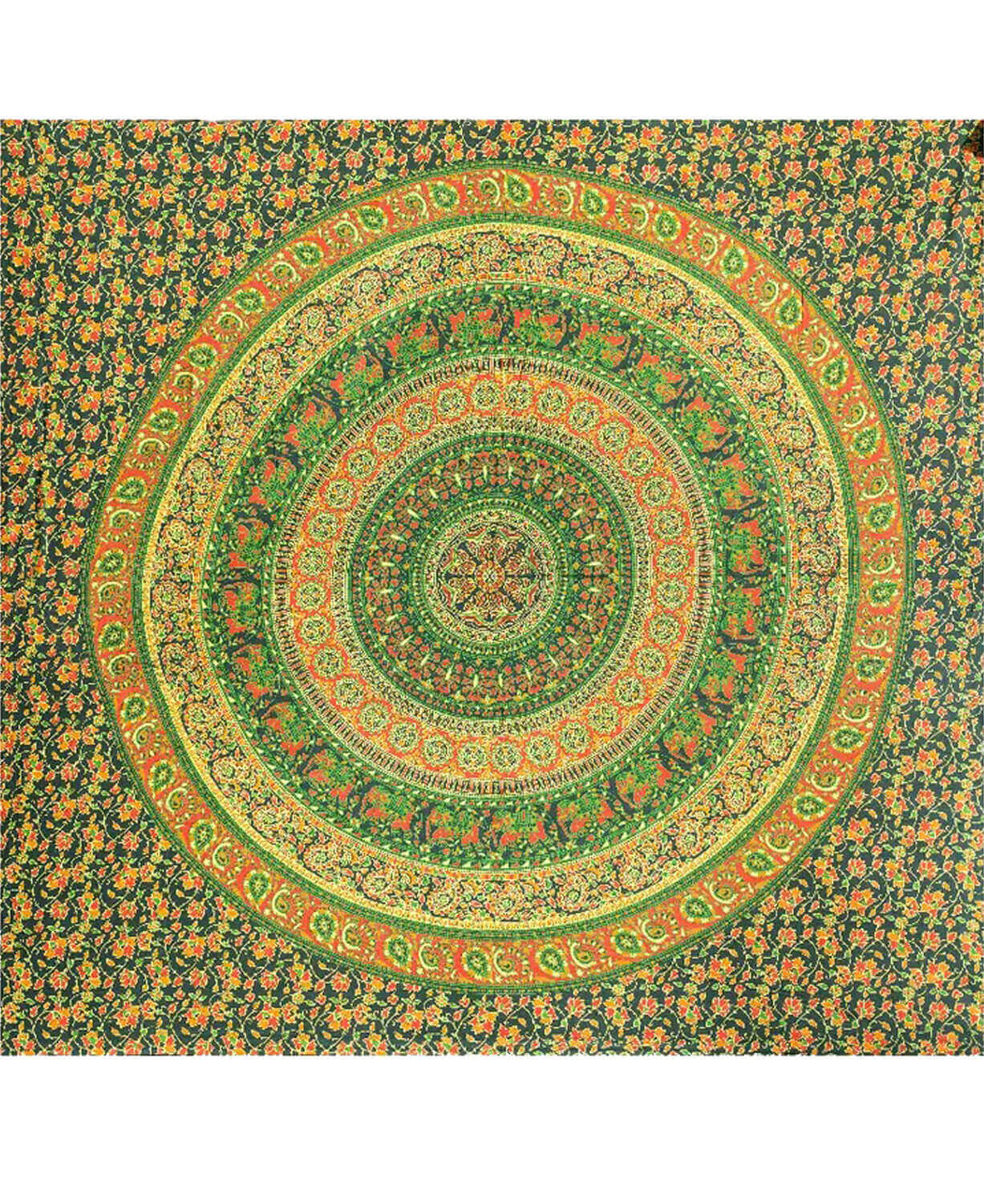 NEW! Green Elephant Tapestry (Double)