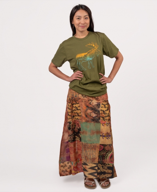 Patchwork Hippie Maxi Skirt Soul Flower