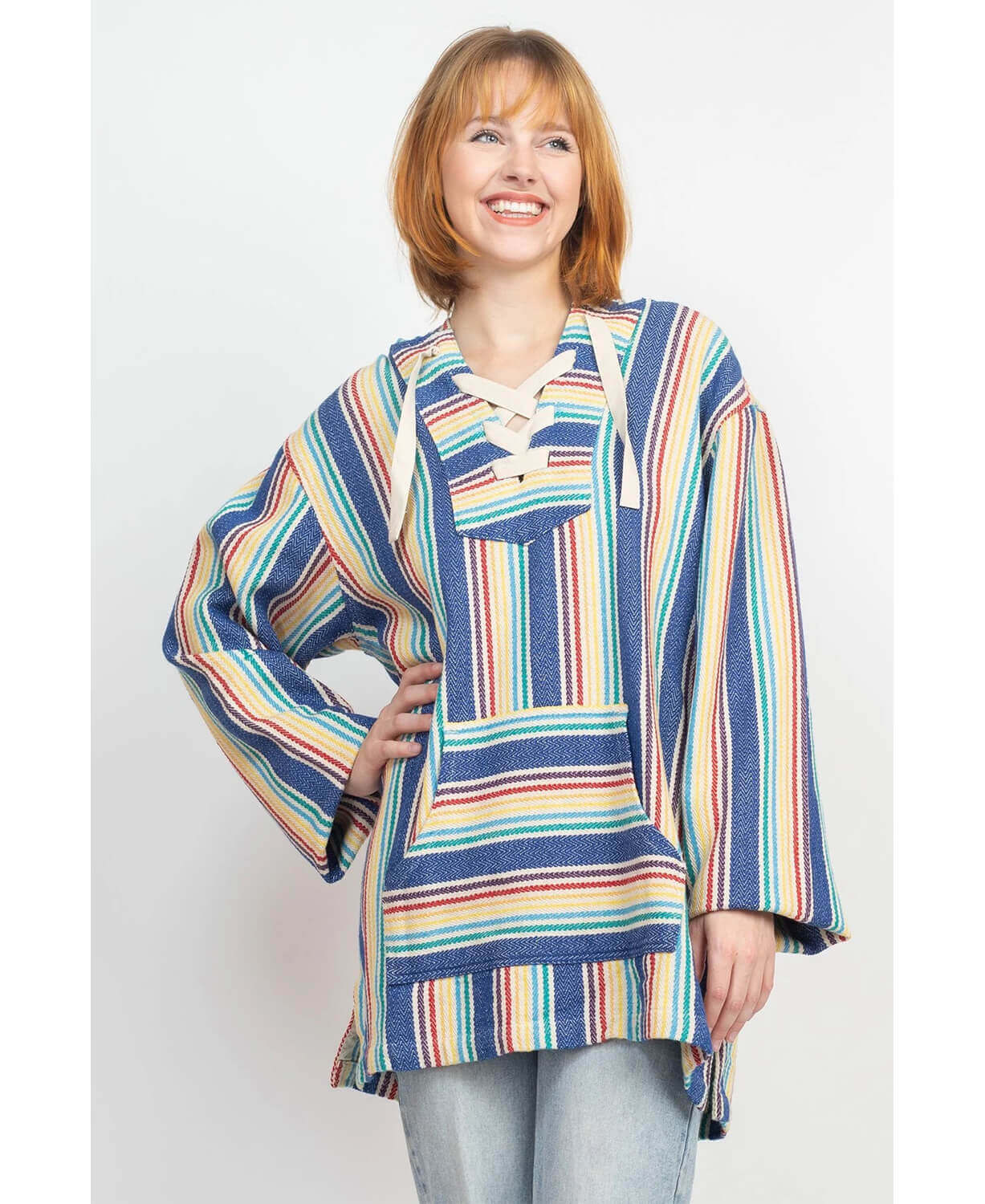 NEW! Ocean Striped Baja Hoody